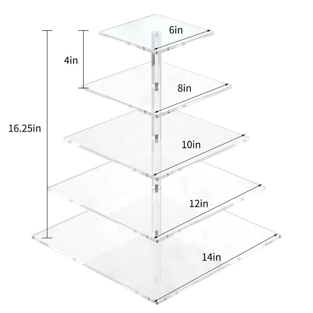 Cupcakes 5 tier stand acrylic