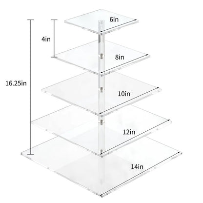 Cupcakes 5 tier stand acrylic