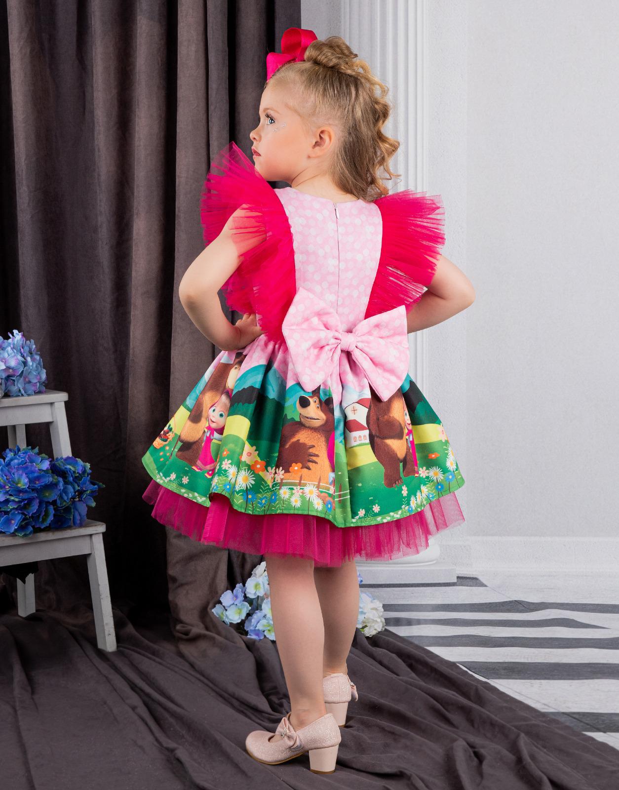 Masha & bear party dress