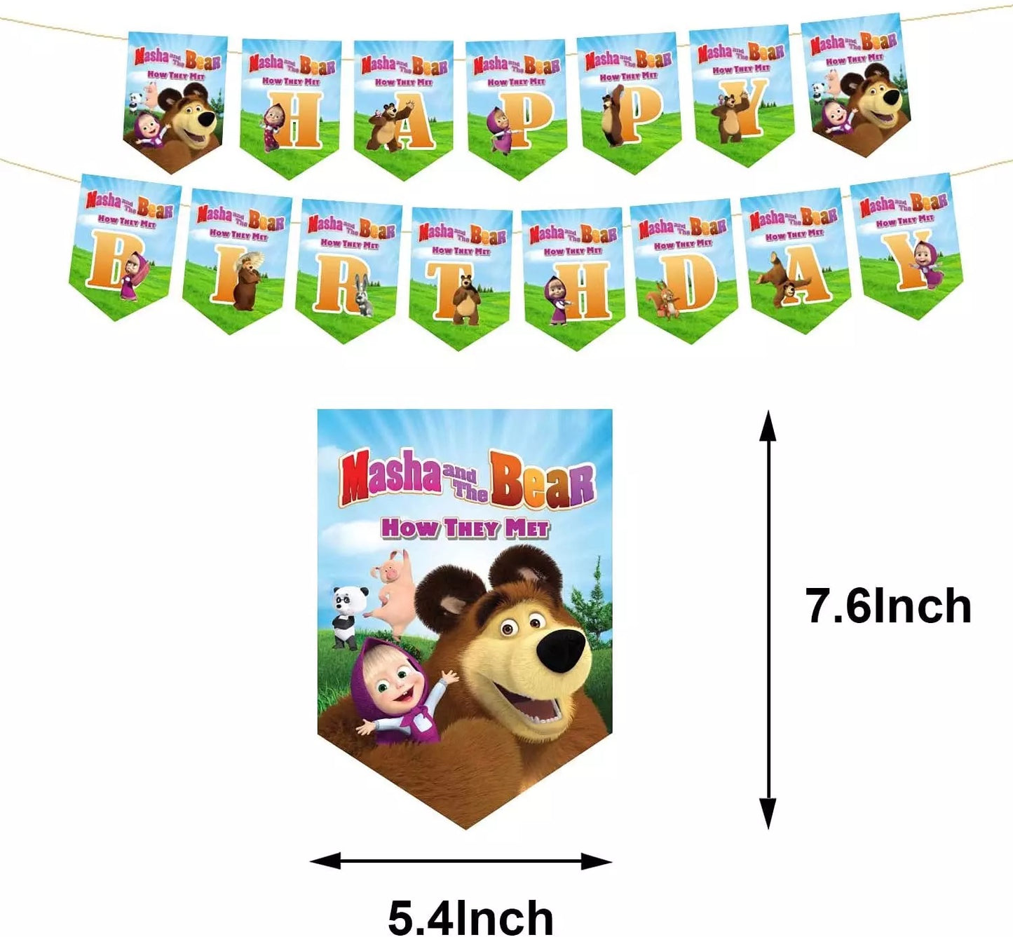 Masha & bear party supplies