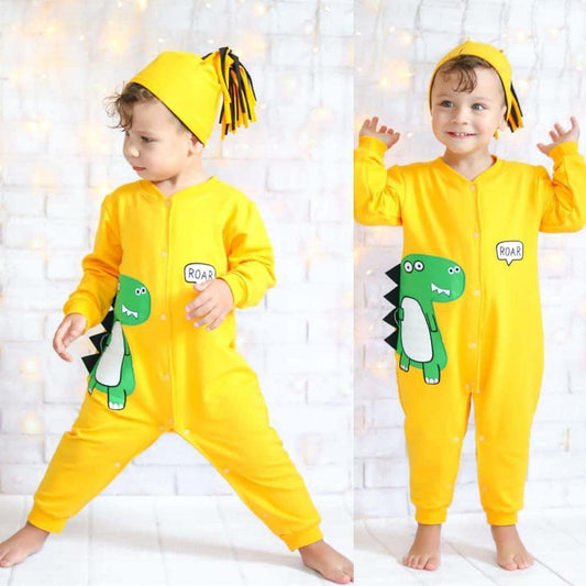 Dino baby romper