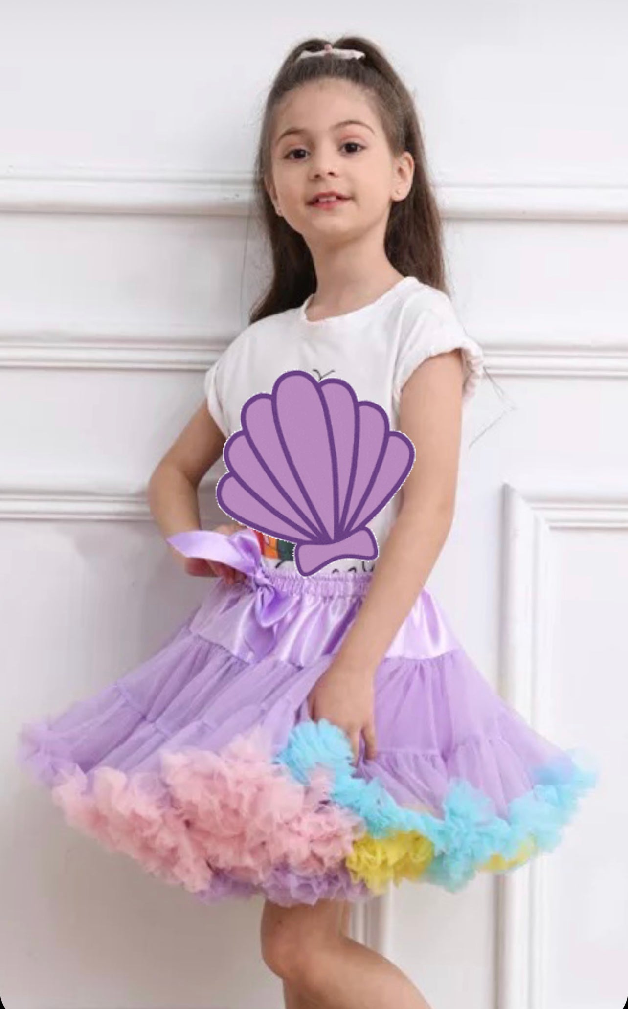 Tutu skirt purple multicolored