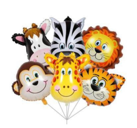 ANIMALS 6 PCS BALLOONS