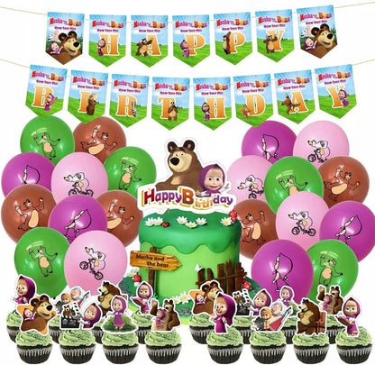 Masha & bear party supplies