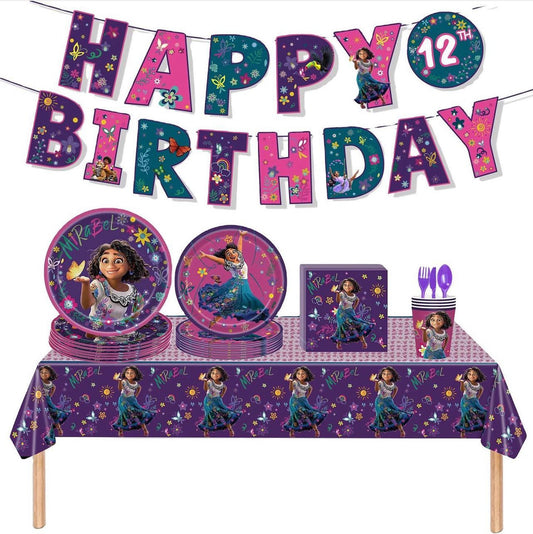 Encanto purple birthday set