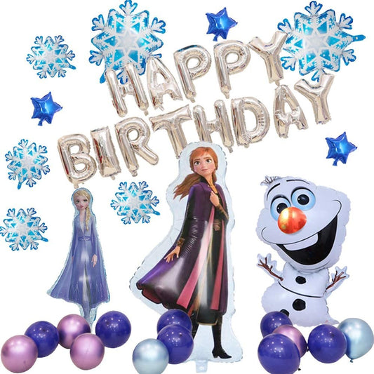 frozen Birthday balloon set