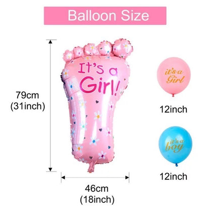 Gender Reveal balloon set