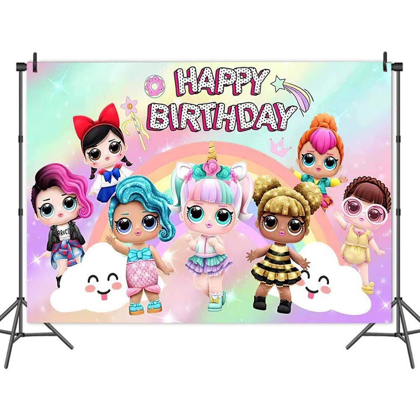 lol Birthday Backdrop big size 200*150 cm