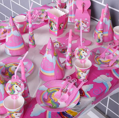 UNICORN RAINBOW BIRTHDAY SET