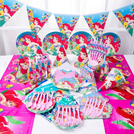 MERMAID ARIEL PARTY SET