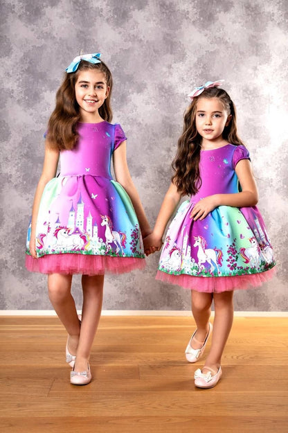 unicorn girls dress